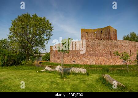 La rovina del castello di Teylingen Sassenheim nei Paesi Bassi Foto Stock