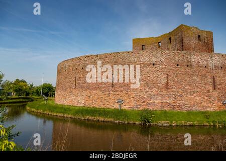 Fianchetto del castello di Teylingen in Sassenheim nei Paesi Bassi Foto Stock