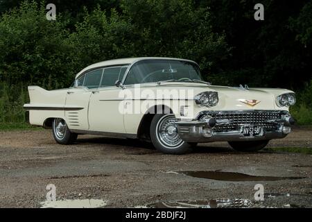 1958 Cadillac Sedan Deville classica auto americana Foto Stock