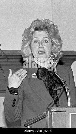 Mary Elizabeth Tipper Gore ha condotto una campagna per suo marito al Saint Francise Yacht Club, a San Francisco, California, marzo 1988 Foto Stock