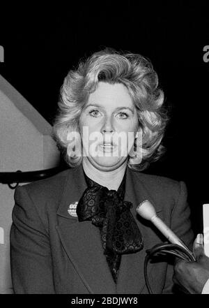 Mary Elizabeth Tipper Gore ha condotto una campagna per suo marito al Saint Francise Yacht Club, a San Francisco, California, marzo 1988 Foto Stock