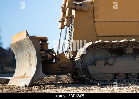 caterpillar sul cantiere Foto Stock