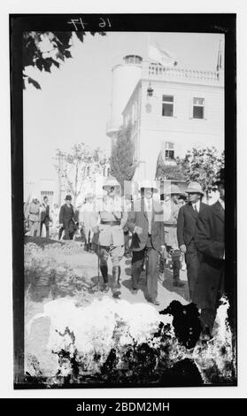 S.S. (Es. Herbert Samuel) nella colonia ebraica, luglio 1920 Foto Stock