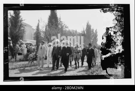 S.S. (Es. Herbert Samuel) nella colonia ebraica, luglio 1920 Foto Stock