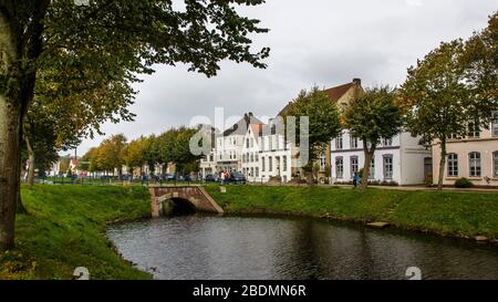 Friedrichstadt, Nordfriesland, Schleswig Holstein Foto Stock