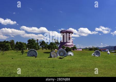 Foto laterale del paesaggio panoramico della città di New Taipei a Taiwan Foto Stock