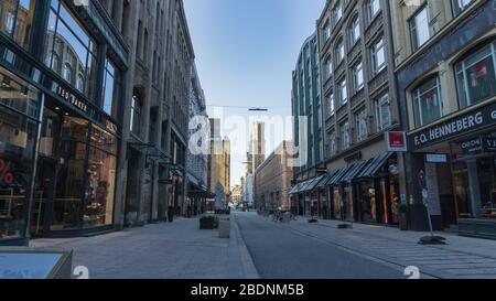 AMBURGO, GERMANIA - 22 giugno 2019 Poststrasse e costruzione di Alte Post ad Amburgo Neustadt Foto Stock