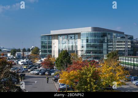 Carnival House progettata da HOK Architects, situata sulla Harbour Parade a Southampton, Inghilterra, Regno Unito Foto Stock