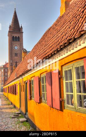 Nyboder, Copenaghen, Danimarca Foto Stock