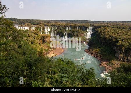 Cascate di San Martin, cascate di Iguazu, Argentina Foto Stock