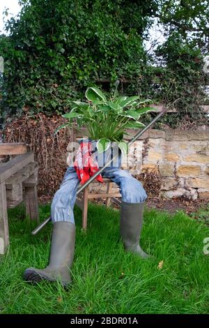 Galphay Village Scarecrow Festival 2019, Yorkshire, Inghilterra Foto Stock