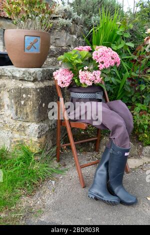 Galphay Village Scarecrow Festival 2019; Yorkshire; Inghilterra; Foto Stock