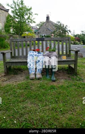 Galphay Village Scarecrow Festival 2019; Yorkshire; Inghilterra; Foto Stock