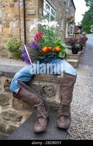 Galphay Village Scarecrow Festival 2019; Yorkshire; Inghilterra; Foto Stock