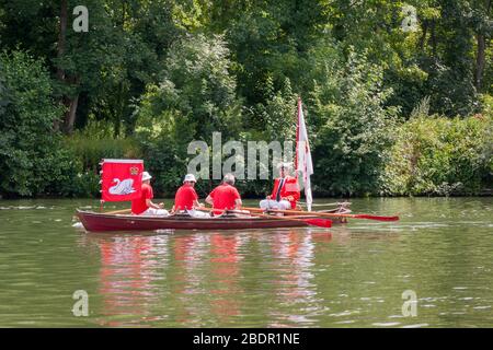 Queens Swan si affaccia sul Tamigi Foto Stock