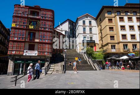 Plaza Miguel de Unamuno. Bilbao. Vizcaya. País Vasco. España Foto Stock