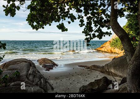 Forte Beach. Florianopolis, Santa Catarina, Brasile. Foto Stock