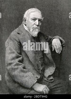 ROBERT BROWNING (1812-1889) poeta e drammaturgo inglese circa 1885 Foto Stock