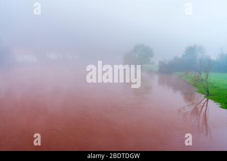 Misty Wye Valley, Galles, Regno Unito, Europa Foto Stock