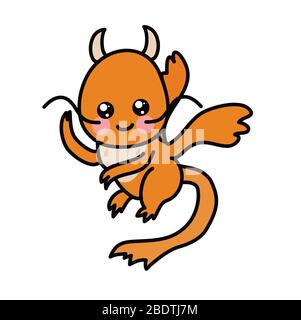 Capodanno cinese kawaii zodiac animali clipart Illustrazione Vettoriale