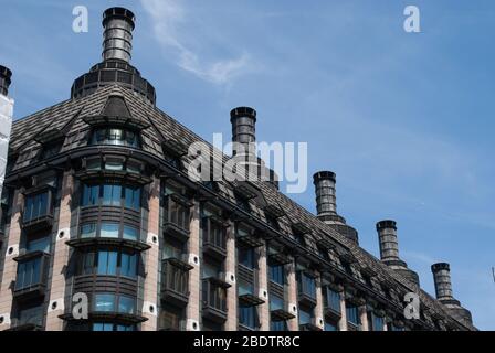 Windows Chimneys 1990 architettura Portcullis House, Westminster, Londra SW1 di Michael Hopkins Foto Stock