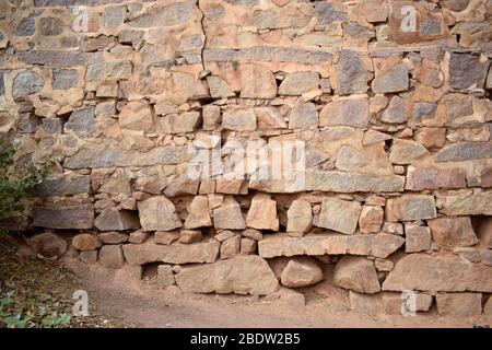 Old Fort Rock pietra muro texture per sfondo sporco Old Wall modello Stock Fotografia Foto Stock