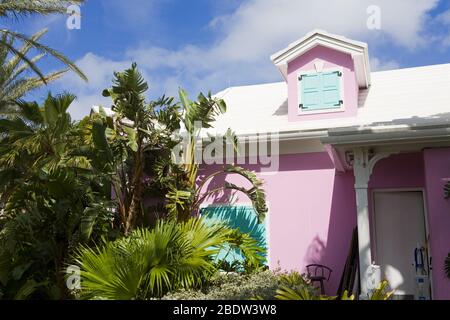 Atlantis Marina Village su Paradise Island, Nassau City, New Providence Island, Bahamas Foto Stock