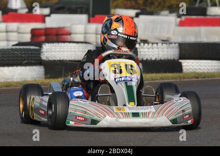 Lando Norris prima carriera karting. Foto Stock