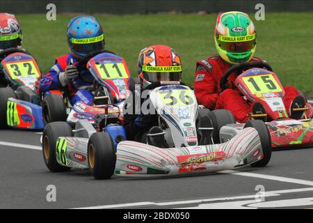 Lando Norris prima carriera karting. Foto Stock