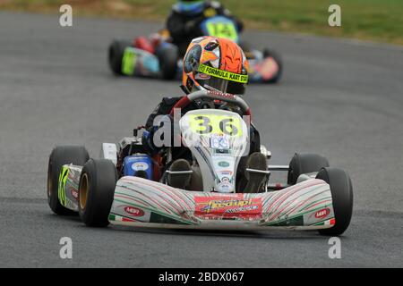 Lando Norris prima carriera karting. Foto Stock