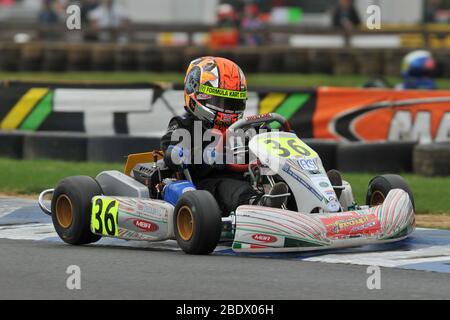 Lando Norris prima carriera karting. Foto Stock