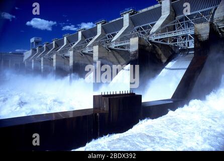 Diga di Ice Harbor sul fiume Snake Foto Stock