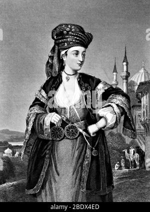 Lady Mary Wortley Montagu, autore e poeta inglese Foto Stock