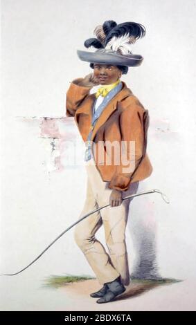 Sudafrica, Half-Caste Khoikhoi Boy, 1840 Foto Stock