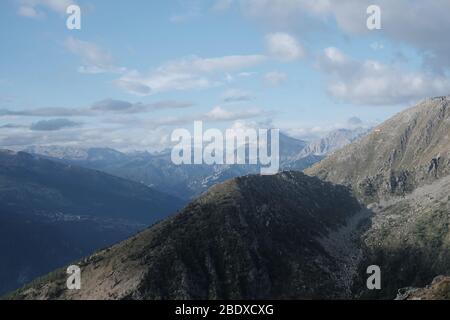 Paesaggio della Valsusa in piemonte Foto Stock