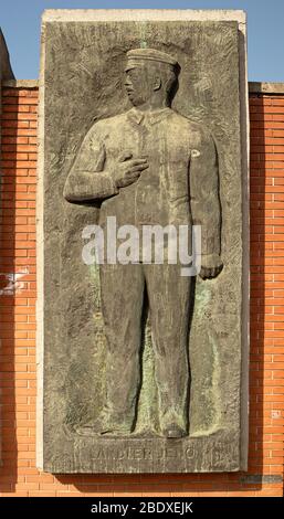 Béla Kun, Jenő Landler e Tibor Szamuely Memorial Foto Stock