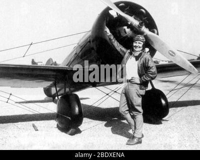 Pancho Barnes, Aviatore americano e pilota stunt Foto Stock