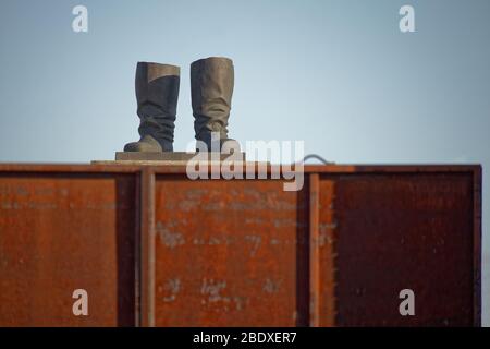 Stalin's Boots Memento Park Budapest Foto Stock