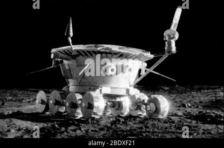 Lunokhod 1, robot sovietico Lunar Rover Foto Stock