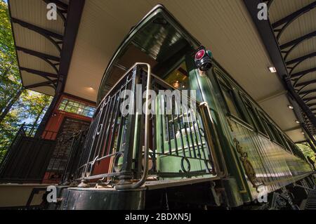 Pullman Car Sunbeam presso Hildene The Lincoln Family Home Foto Stock