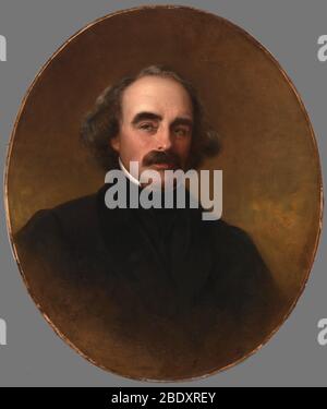 Nathaniel Hawthorne, autore americano Foto Stock