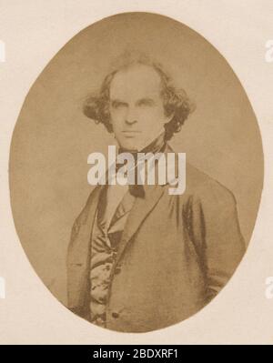 Nathaniel Hawthorne, autore americano Foto Stock