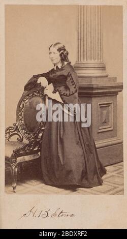 Harriet Beecher Stowe, autore americano Foto Stock