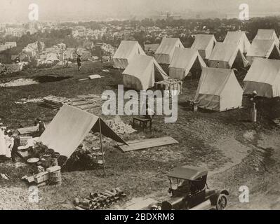 WWI, influenza spagnola Pandemic, 1918 Foto Stock