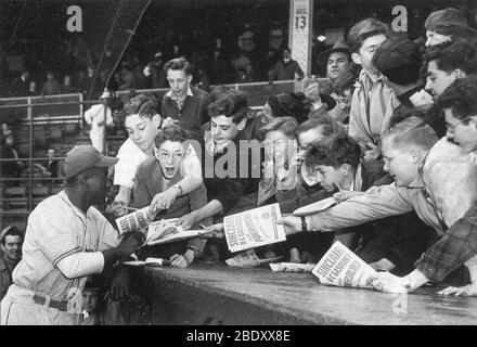 Jackie Robinson, baseball americano legenda Foto Stock