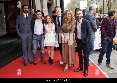 TRIC Awards arrivi a Grosvenor House con: Coronation Street Cast dove: Londra, Regno Unito quando: 10 Mar 2020 credito: Phil Lewis/WENN Foto Stock