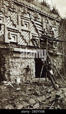Palazzo del governatore, Uxmal, Messico Foto Stock