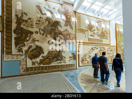 Mosaico. Museo Nazionale del Bardo. Tunisi. Tunisia, Africa. Foto Stock