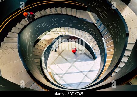 Biblioteca di Oodi. Oodi è la nuova Biblioteca Centrale di Helsinki.Finlandia Foto Stock