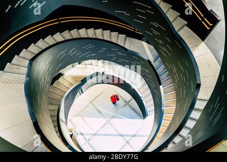 Biblioteca di Oodi. Oodi è la nuova Biblioteca Centrale di Helsinki.Finlandia Foto Stock